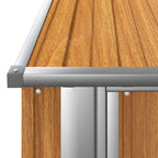 vidaXL Gartenhaus 180,5x97x209,5 cm Verzinkter Stahl Holzoptik