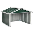 vidaXL Rasenmäher Garage 92x97x63 cm Verzinkter Stahl Grün