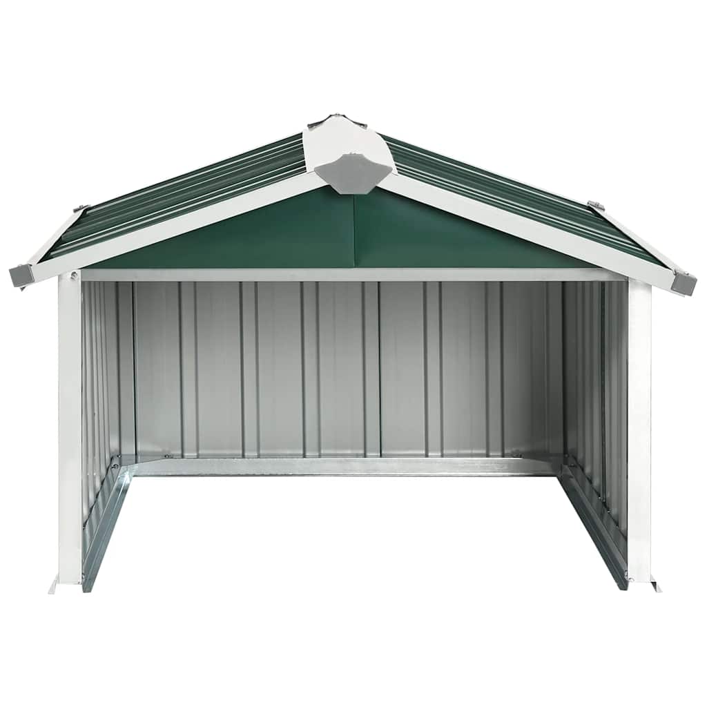 vidaXL Rasenmäher Garage 92x97x63 cm Verzinkter Stahl Grün