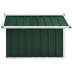vidaXL Rasenmäher Garage 92x97x63 cm Verzinkter Stahl Grün
