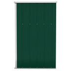 vidaXL Anbauschuppen Grün 118x100x178 cm Verzinkter Stahl