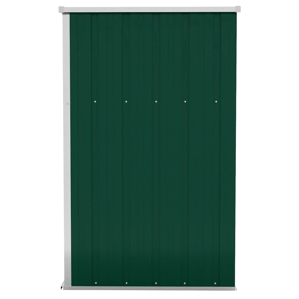 vidaXL Anbauschuppen Grün 118x100x178 cm Verzinkter Stahl
