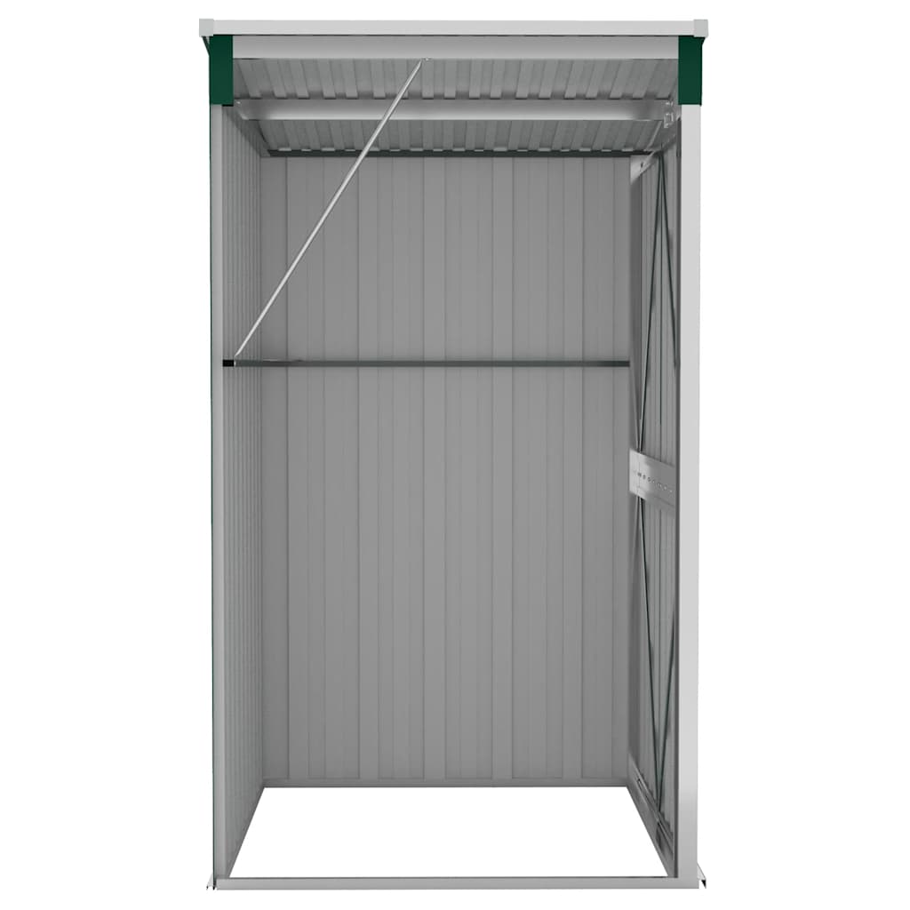 vidaXL Anbauschuppen Grün 118x100x178 cm Verzinkter Stahl