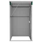 vidaXL Anbauschuppen Grün 118x100x178 cm Verzinkter Stahl