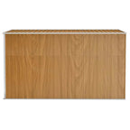 vidaXL Wandmontiertes Gartenhaus Braun 118 x 288 x 178 cm Verzinkter Stahl