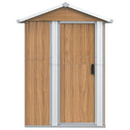 vidaXL Gartenhaus Braun 126x97,5x177 cm Verzinkter Stahl