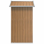 vidaXL Gartenhaus Braun 126x97,5x177 cm Verzinkter Stahl