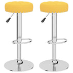 vidaXL Barhocker 2 Stk. Senfgelb Stoff
