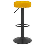 vidaXL Barhocker 2 Stk. Senfgelb Samt