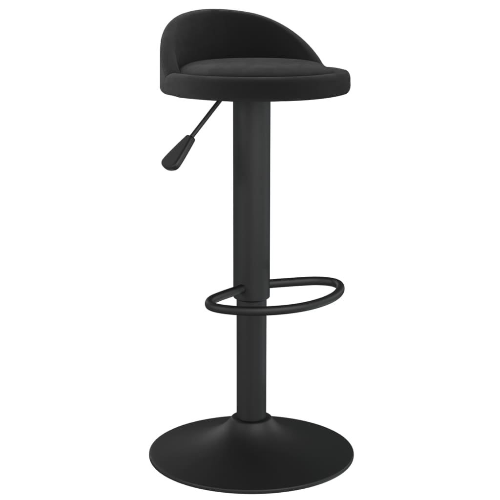 vidaXL Barhocker Schwarz Samt