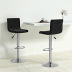 vidaXL Barhocker 2 Stk. Schwarz Samt