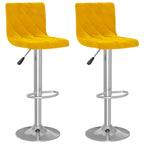 vidaXL Barhocker 2 Stk. Senfgelb Samt