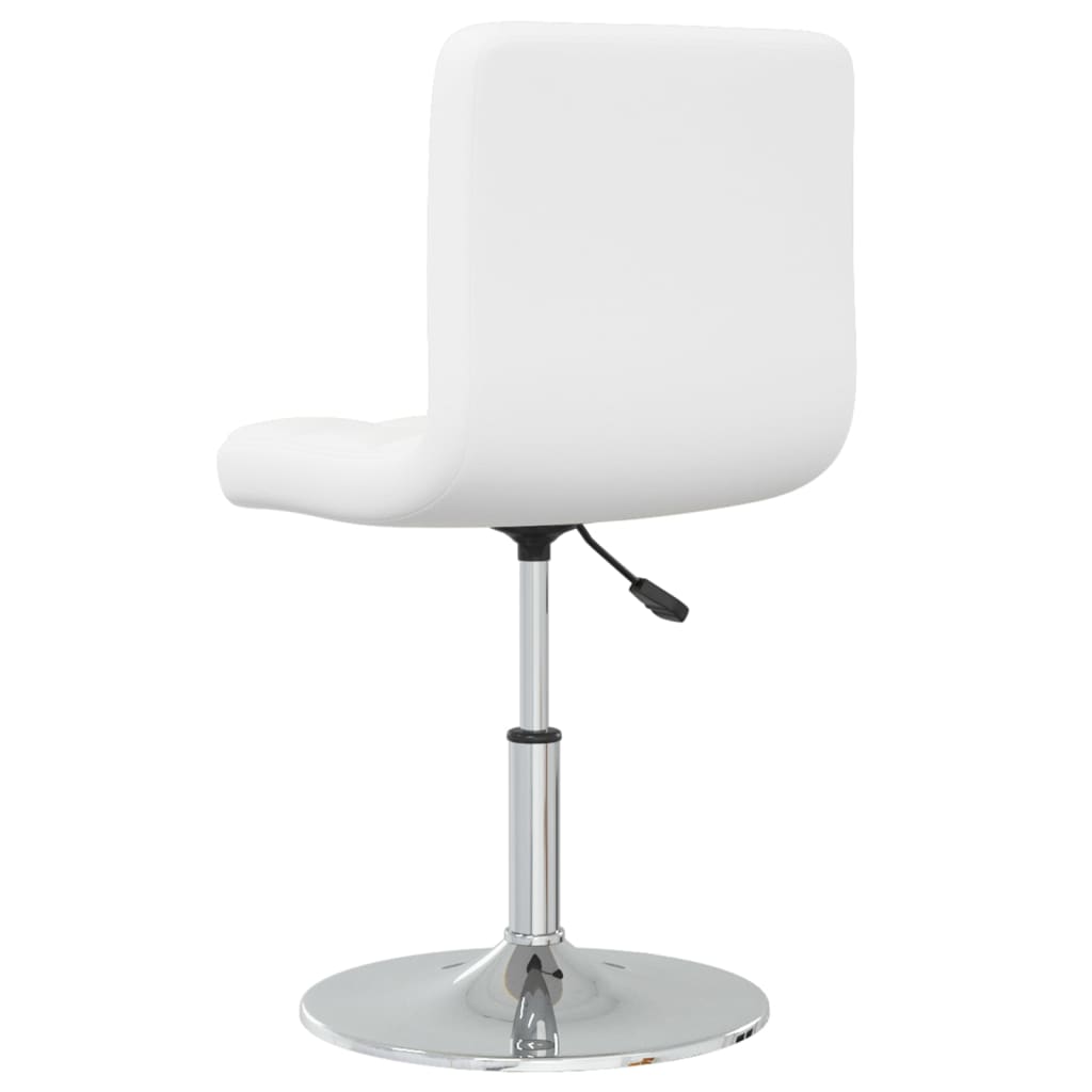 vidaXL Esszimmerstühle 4 Stk. Weiß Kunstleder