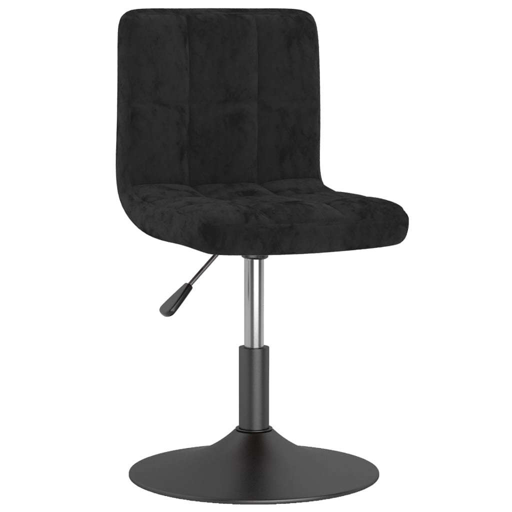 vidaXL Barhocker Drehbar Schwarz Samt