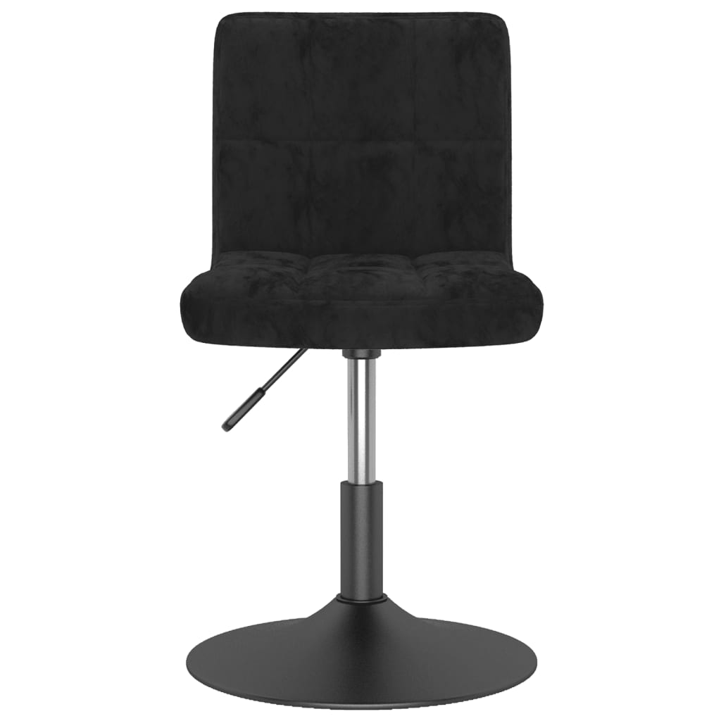 vidaXL Barhocker Drehbar Schwarz Samt