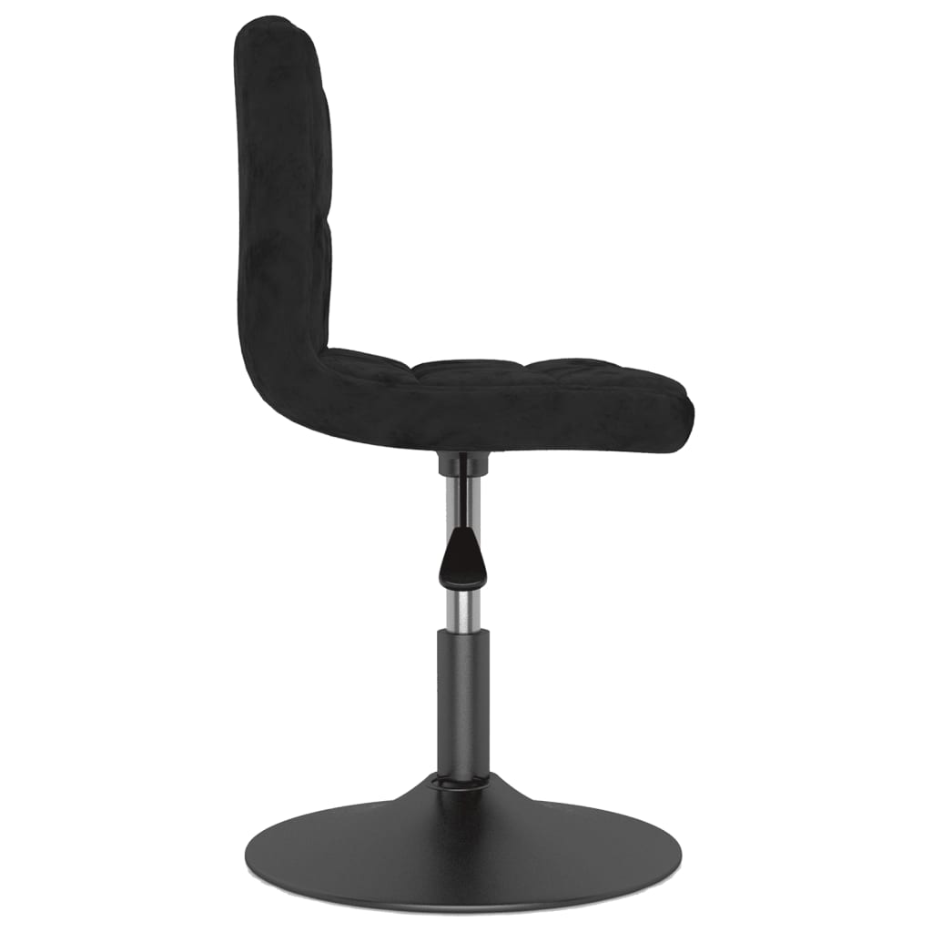 vidaXL Barhocker Drehbar Schwarz Samt