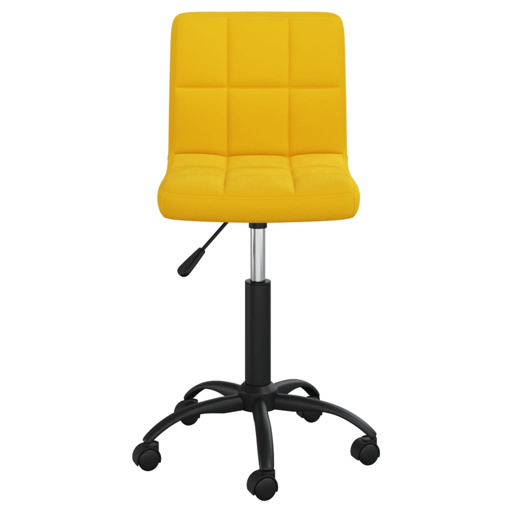 vidaXL Bürostuhl Drehbar Senfgelb Samt
