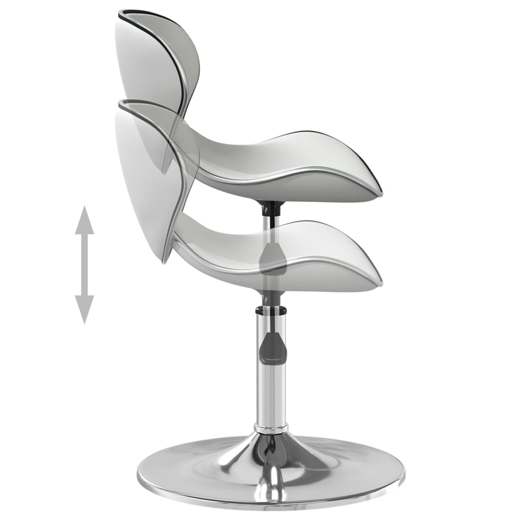vidaXL Barhocker Weiß Kunstleder