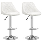 vidaXL Barhocker 2 Stk. Weiß Kunstleder