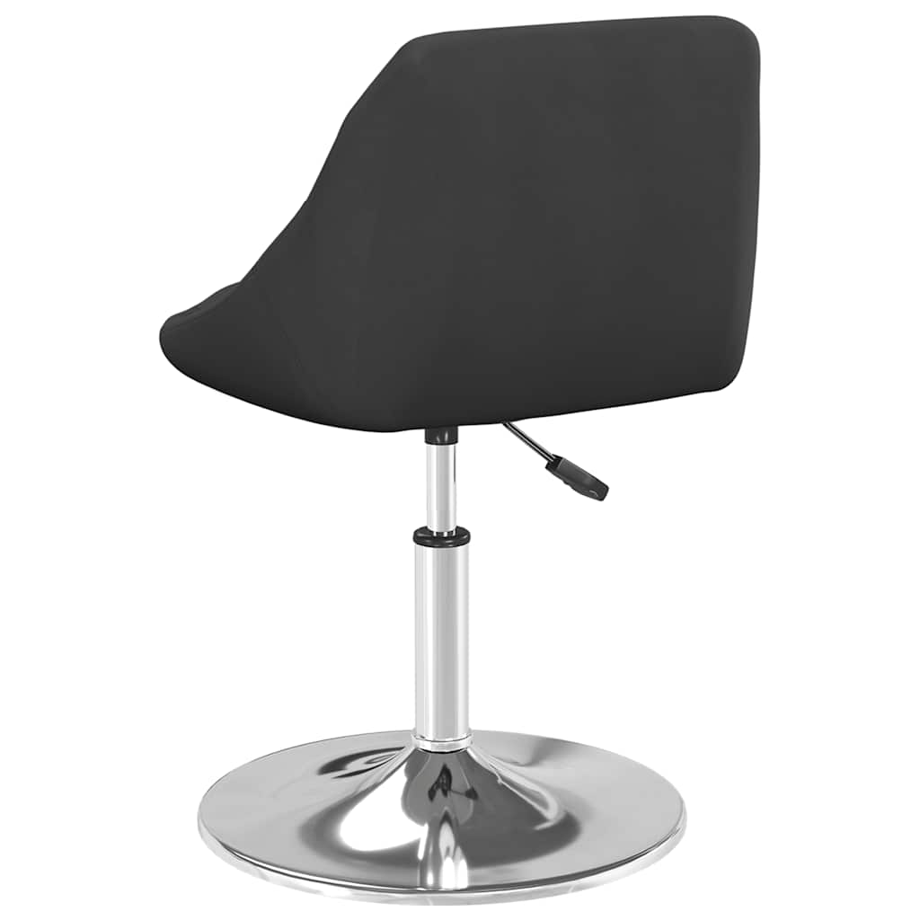 vidaXL Esszimmerstühle 2 Stk. Drehbar Schwarz Samt