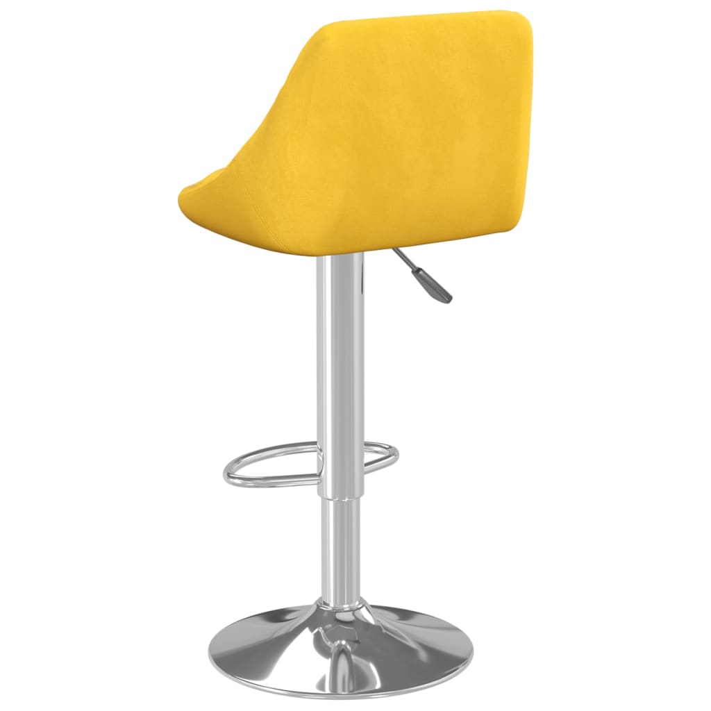 vidaXL Barhocker 2 Stk. Senfgelb Samt