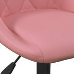 vidaXL Barhocker Geometrisch Rosa 46 x 44 x (62,5-77,5) cm Kunstleder