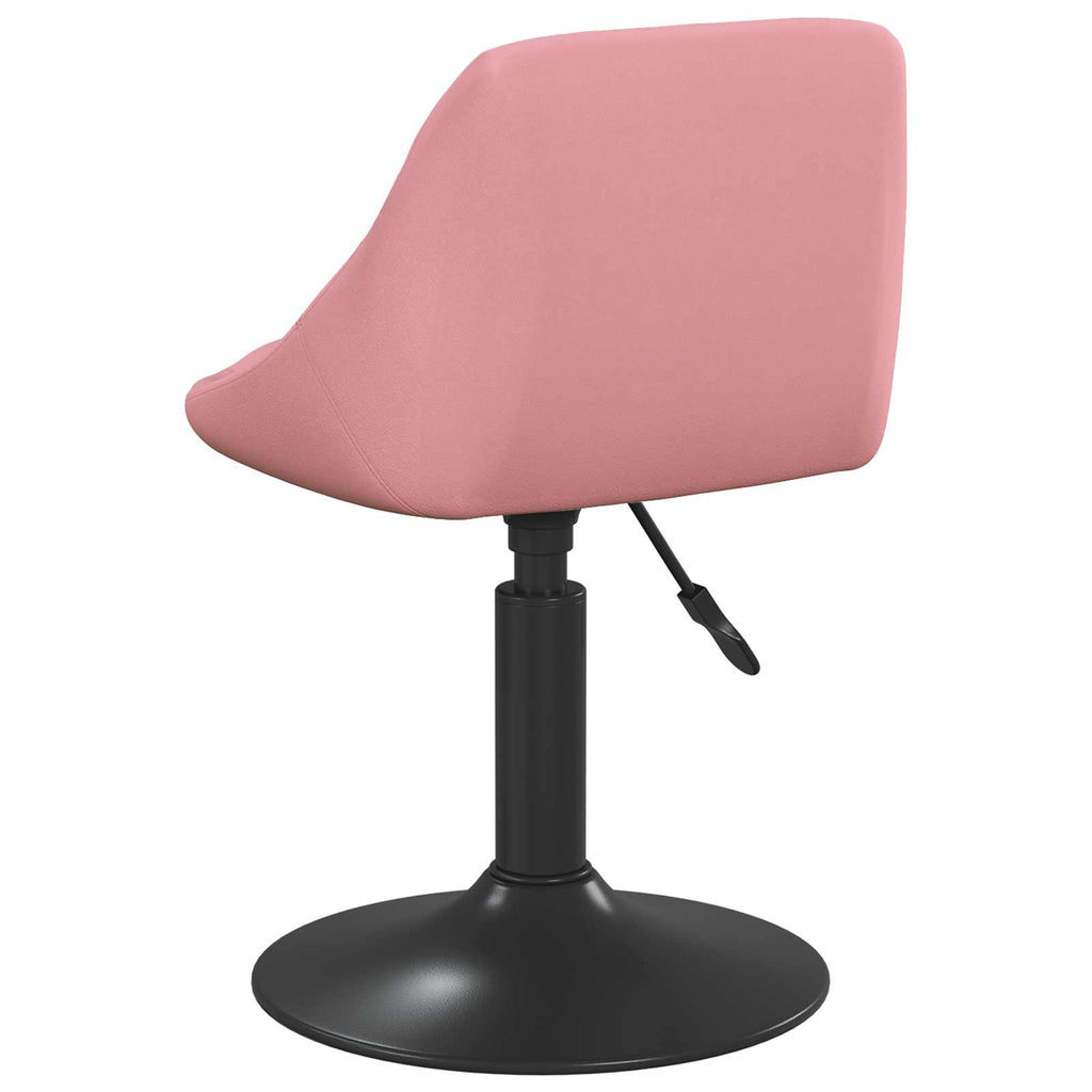 vidaXL Barhocker Geometrisch Rosa 46 x 44 x (62,5-77,5) cm Kunstleder