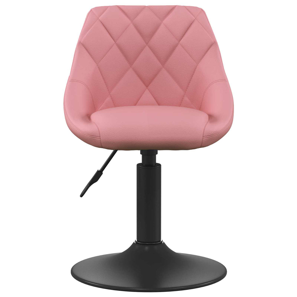 vidaXL Barhocker Geometrisch Rosa 46 x 44 x (62,5-77,5) cm Kunstleder