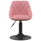 vidaXL Barhocker Geometrisch Rosa 46 x 44 x (62,5-77,5) cm Kunstleder