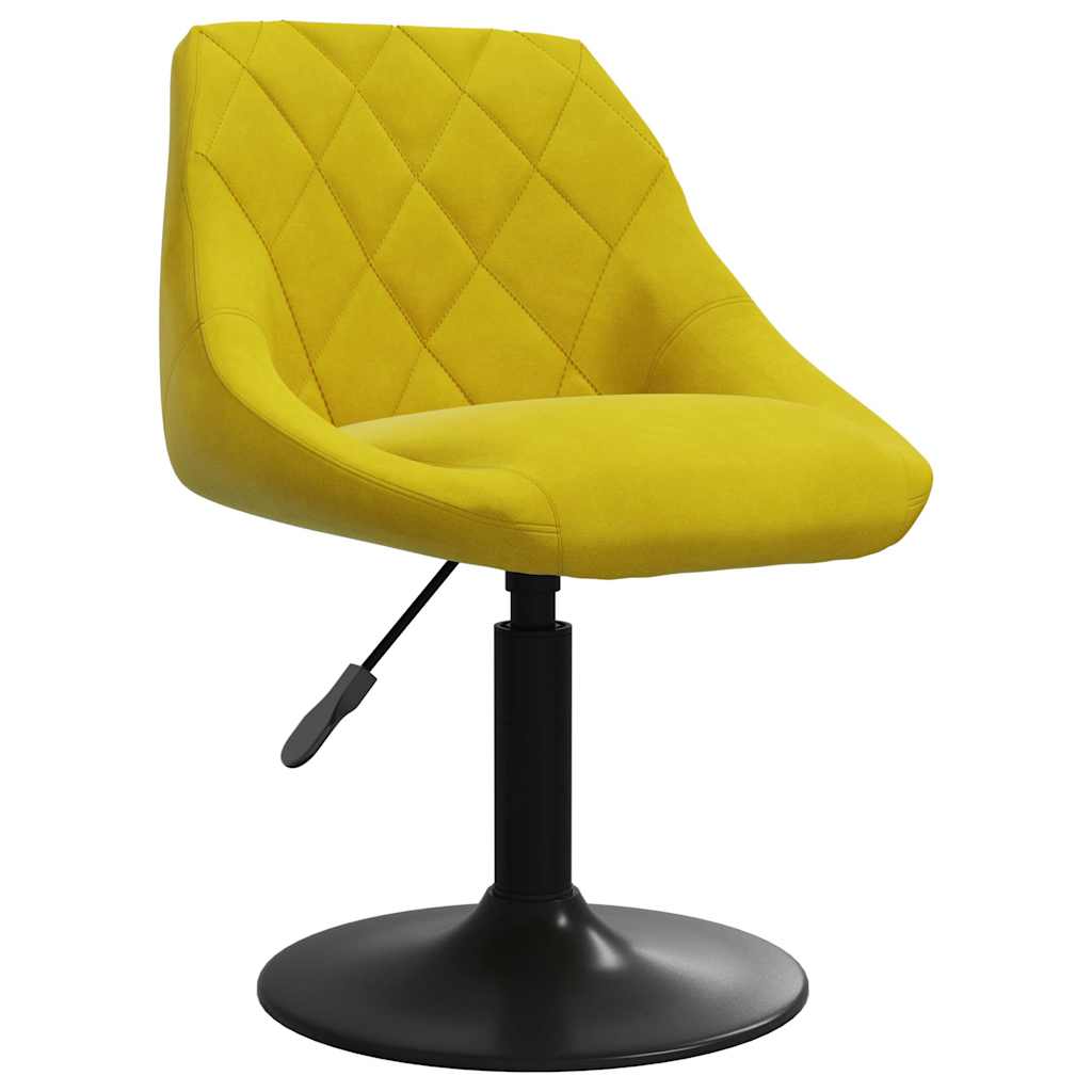 vidaXL Barhocker aus senfgelbem Samt