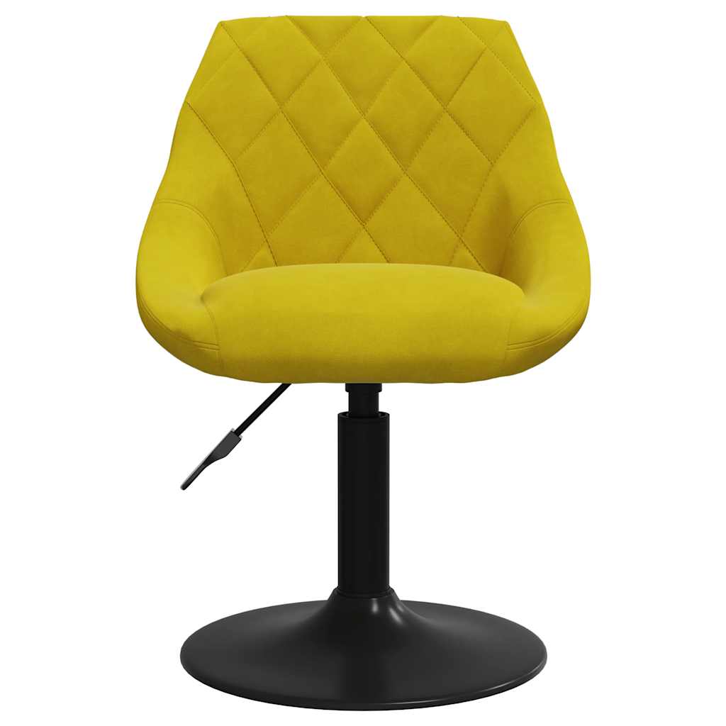 vidaXL Barhocker aus senfgelbem Samt