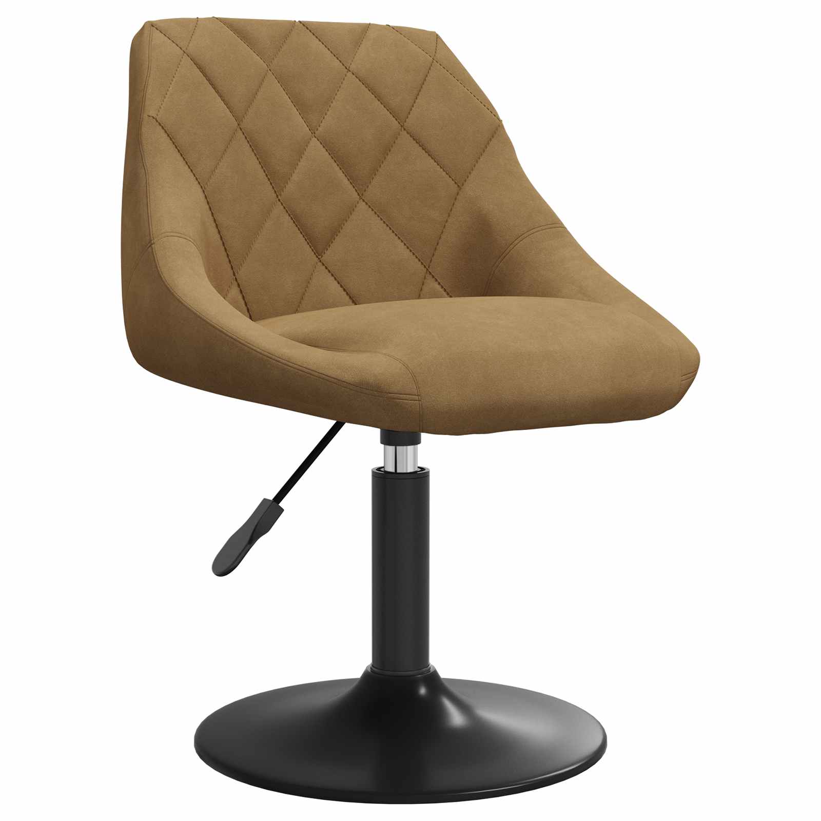 vidaXL Drehbare Esszimmerstühle 2 pcs Braun 46 x 44 x 77,5 cm