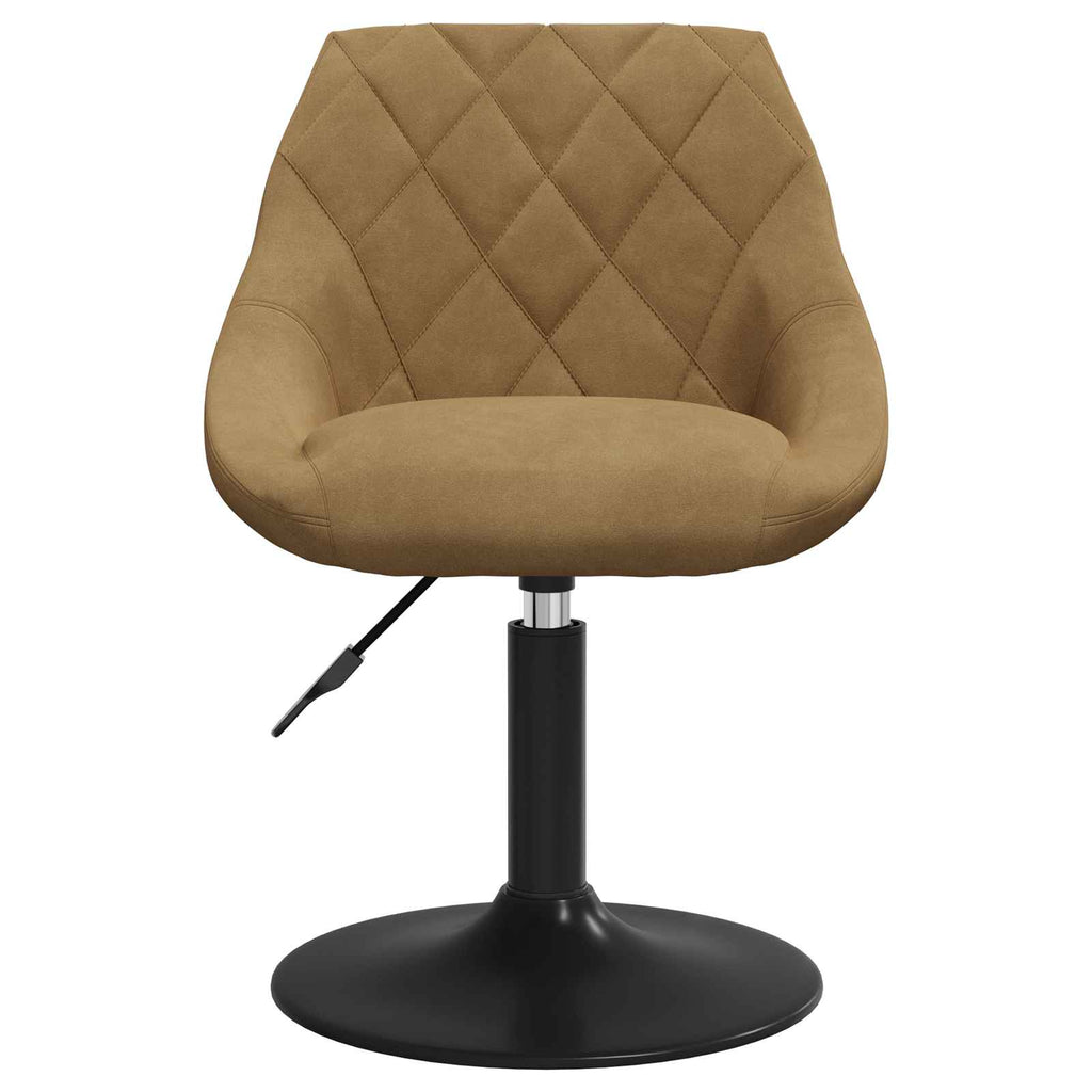 vidaXL Drehbare Esszimmerstühle 2 pcs Braun 46 x 44 x 77,5 cm