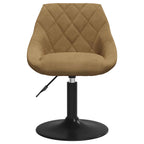 vidaXL Drehbare Esszimmerstühle 2 pcs Braun 46 x 44 x 77,5 cm