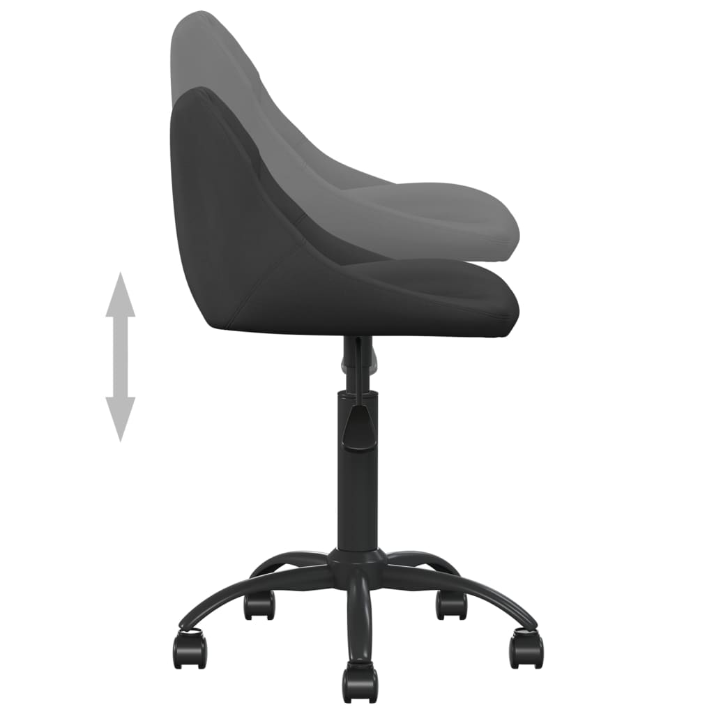 vidaXL Esszimmerstuhl Schwarz Samt