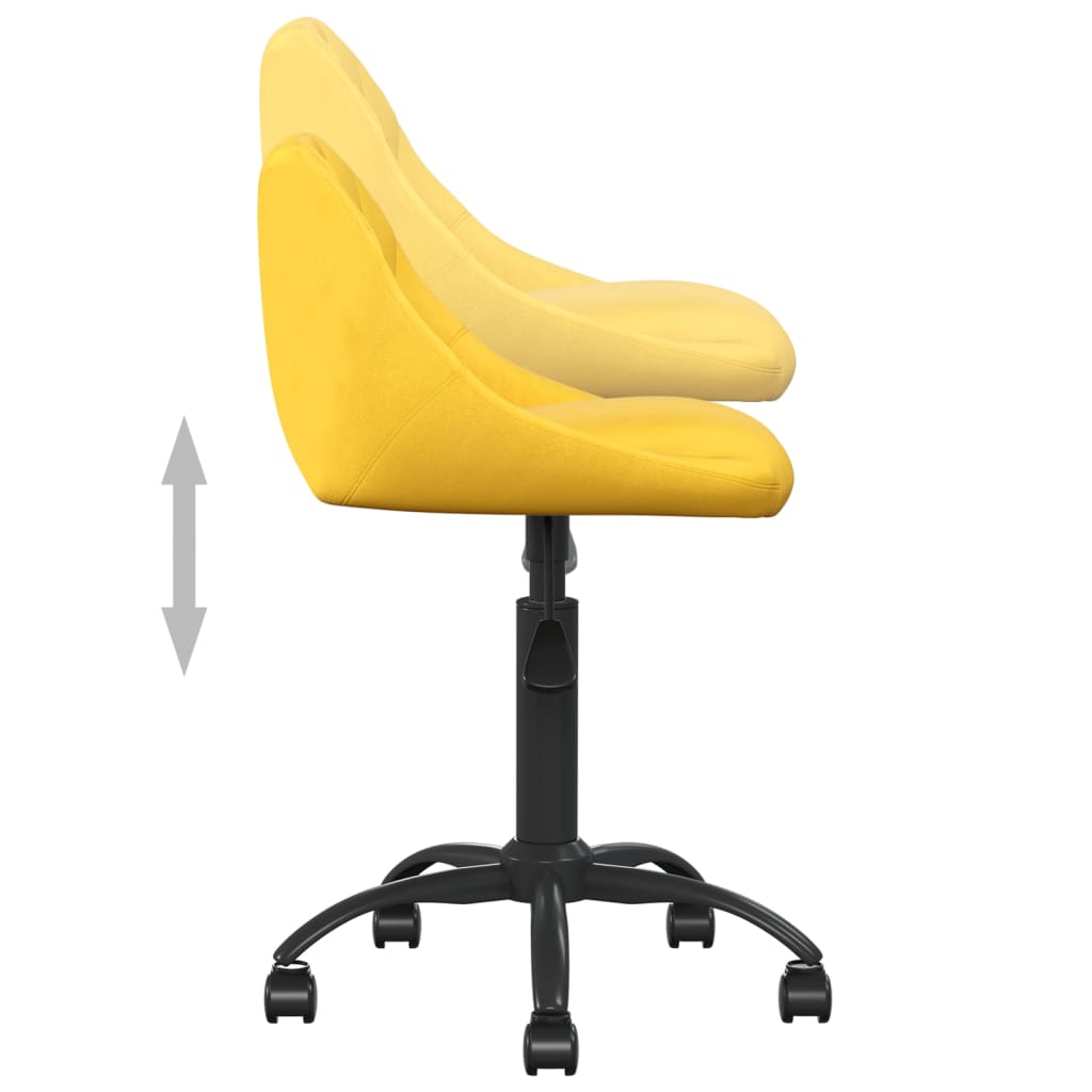 vidaXL Esszimmerstuhl Senfgelb Samt