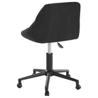 vidaXL Bürostuhl Drehbar Schwarz Samt