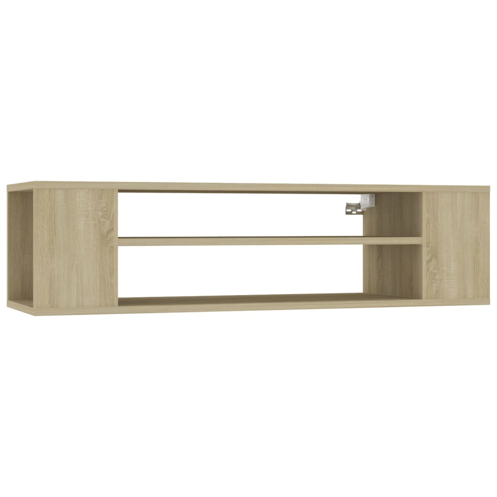 vidaXL TV-Hängeschrank Sonoma-Eiche 100x30x26,5 cm Holzwerkstoff