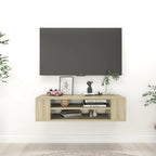 vidaXL TV-Hängeschrank Sonoma-Eiche 100x30x26,5 cm Holzwerkstoff