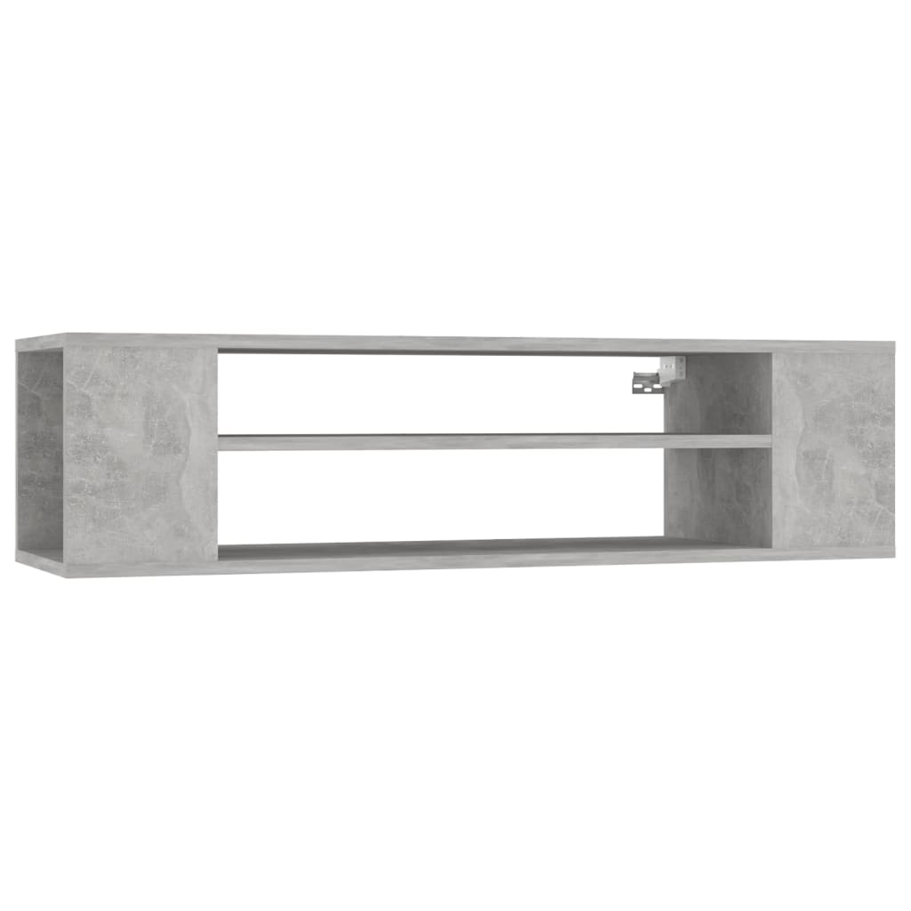 vidaXL TV-Hängeschrank Betongrau 100x30x26,5 cm Holzwerkstoff