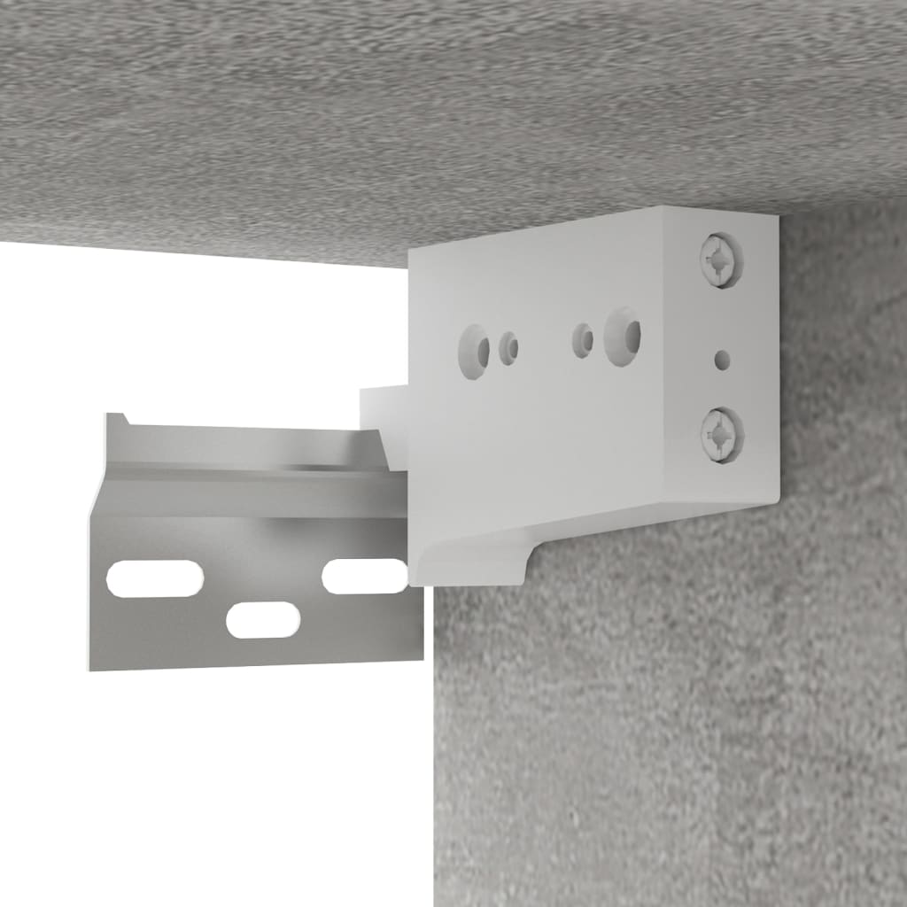 vidaXL TV-Hängeschrank Betongrau 100x30x26,5 cm Holzwerkstoff