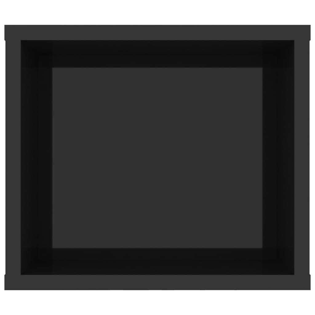 vidaXL TV-Hängeschrank Hochglanz-Schwarz 100x30x26,5 cm Holzwerkstoff