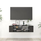 vidaXL TV-Hängeschrank Hochglanz-Schwarz 100x30x26,5 cm Holzwerkstoff