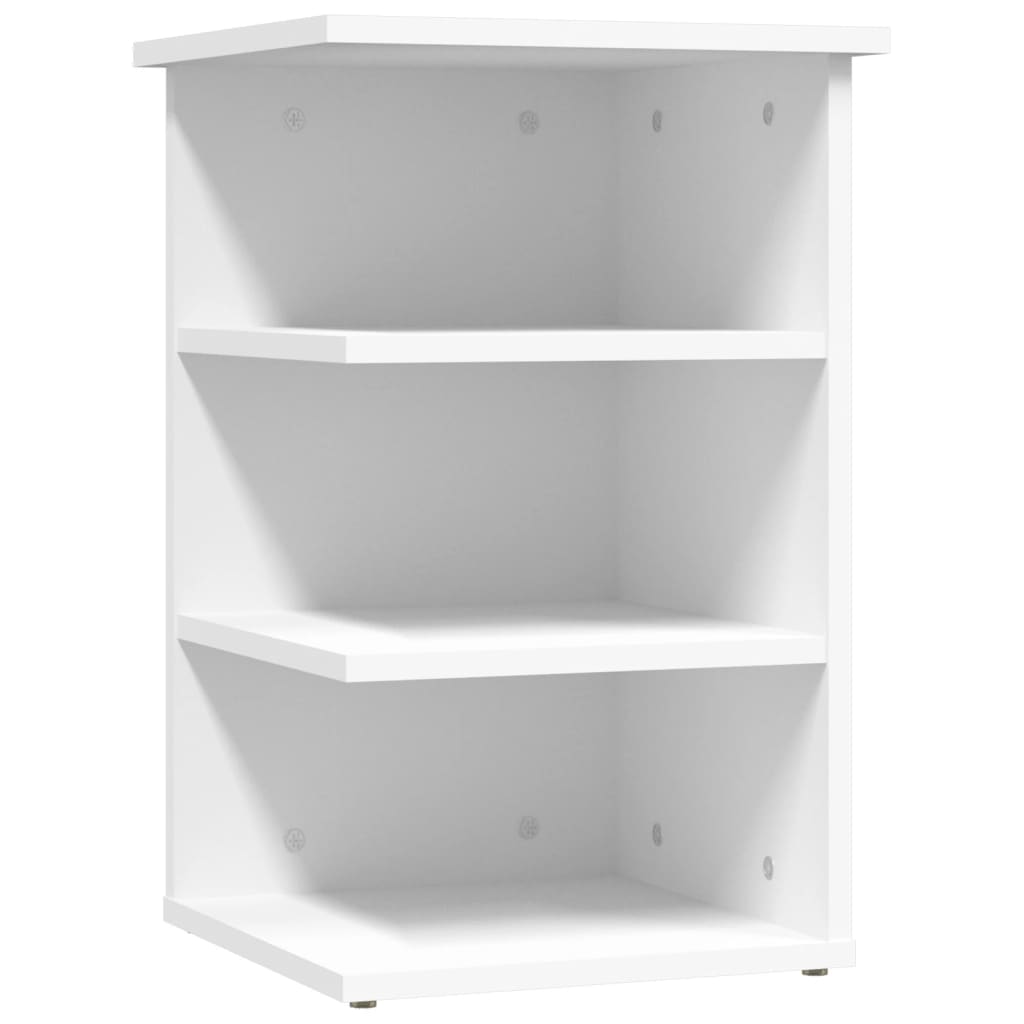 vidaXL Beistellregal Weiß 35x35x55 cm Holzwerkstoff