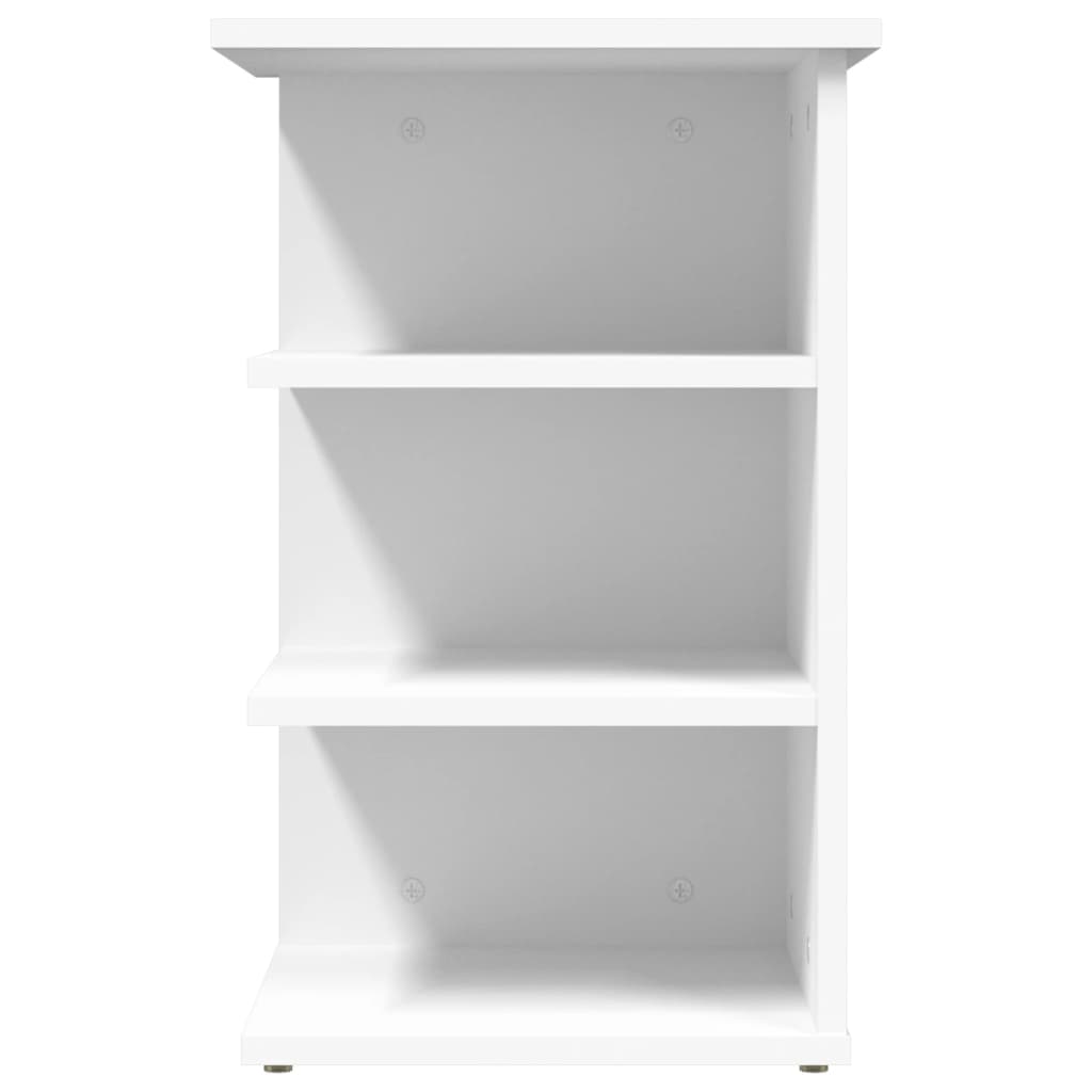 vidaXL Beistellregal Weiß 35x35x55 cm Holzwerkstoff