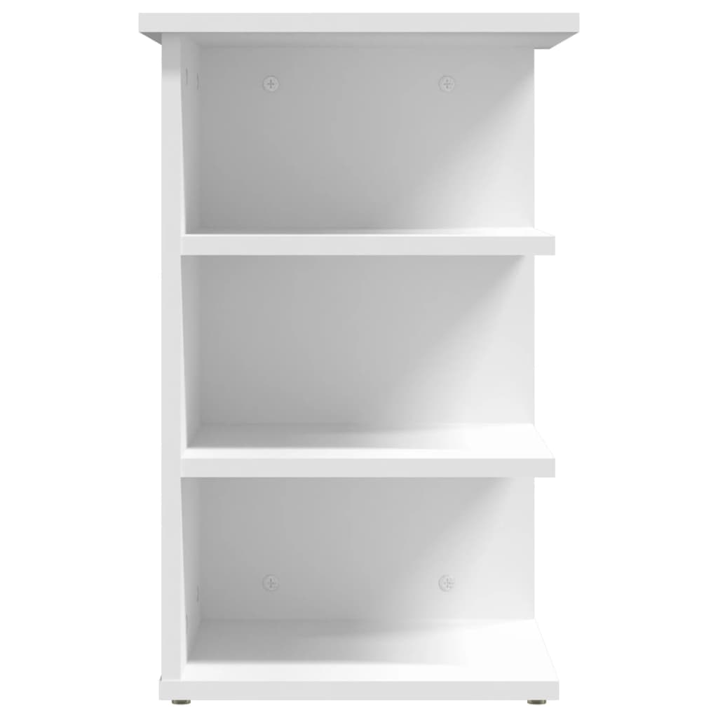 vidaXL Beistellregal Weiß 35x35x55 cm Holzwerkstoff
