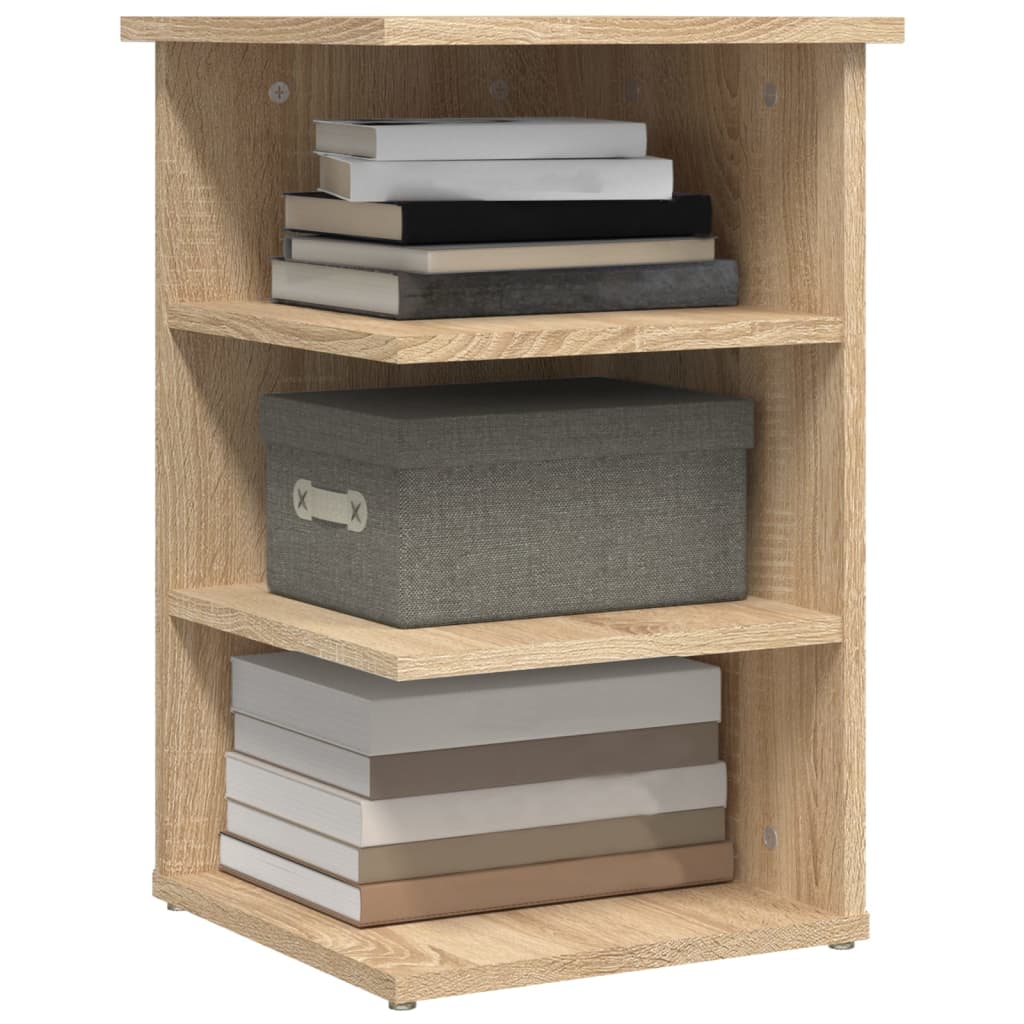 vidaXL Beistellregal Sonoma-Eiche 35x35x55 cm Holzwerkstoff