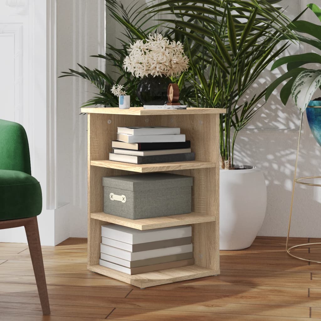 vidaXL Beistellregal Sonoma-Eiche 35x35x55 cm Holzwerkstoff