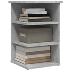 vidaXL Beistellregal Betongrau 35x35x55 cm Holzwerkstoff