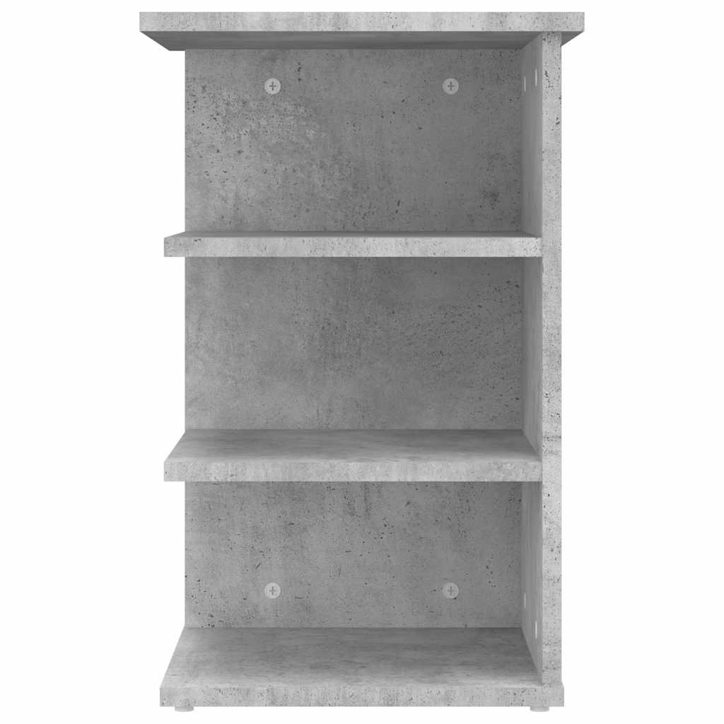 vidaXL Beistellregal Betongrau 35x35x55 cm Holzwerkstoff
